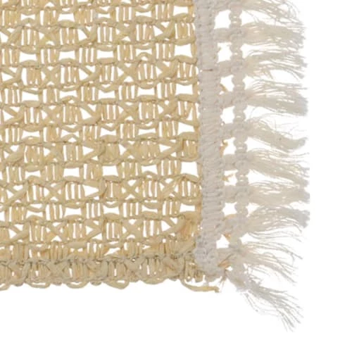 Wadiga Sets De Table Set De Table Rectangulaire Beige Et Blanc - 51x30cm 2 Wadiga Sets De Table Set De Table Rectangulaire Beige Et Blanc - 51x30cm – Image 2