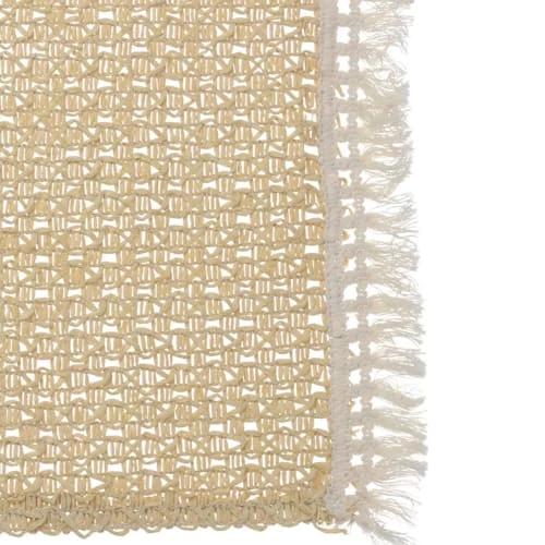 Wadiga Sets De Table Set De Table Rectangulaire Beige Et Blanc - 51x30cm 3 Wadiga Sets De Table Set De Table Rectangulaire Beige Et Blanc - 51x30cm – Image 3