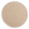 Maisons Du Monde Sets De Table Set De Table Rond Beige Et Blanc - Lot De 2