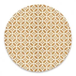 STC Sets De Table Set De Table Rond Carreau De Ciment Jaune Et Blanc D38cm