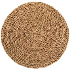 Maisons Du Monde Sets De Table Set De Table Rond En Fibre Végétale Tressée - Lot De 2