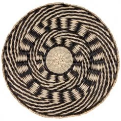 Maisons Du Monde Sets De Table Set De Table Rond En Jonc De Mer Noir Et Beige