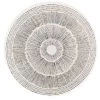 Maisons Du Monde Sets De Table Set De Table Rond En Jute Blanc Et Noir - Lot De 4