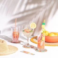 Maisons Du Monde Sets De Table Set De Table Rond En Jute Et Fibre Végétale Bordure Jaune - Lot De 4 -Tabliers et torchons Soldes set de table rond en jute et fibre vegetale bordure jaune 1000 9 10 204723 3