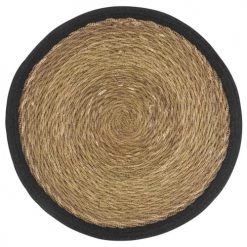 Maisons Du Monde Sets De Table Set De Table Rond En Jute Noir - Lot De 2
