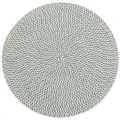 Maisons Du Monde Sets De Table Set De Table Rond En Papier Bleu Et Blanc - Lot De 2