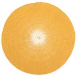 Maisons Du Monde Sets De Table Set De Table Rond En Papier Jaune - Lot De 2