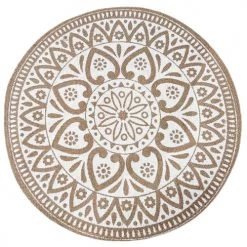 STC Sets De Table Set De Table Rond En Toile De Jute Mandala D38cm