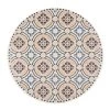 Maisons Du Monde Sets De Table Set De Table Rond En Vinyle Motifs Carreaux De Ciment Verts Et écrus D38