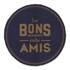 STC Sets De Table Set De Table Rond Les Bons Moments Entre Amis D38cm