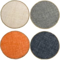 Wadiga Sets De Table Set De Table Rond Multicolore - Set De 4