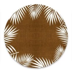 STC Sets De Table Set De Table Rond Tropical Vert Foncé D38cm -Tabliers et torchons Soldes set de table rond tropical marron d38cm 3