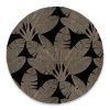 STC Sets De Table Set De Table Rond Tropical Noir D38cm