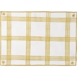 Febronie Sets De Table Set De Table (set De 4) En Coton 50x35 Jaune Zest