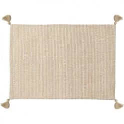 Febronie Sets De Table Set De Table (set De 4) En Coton 50x35 Sable