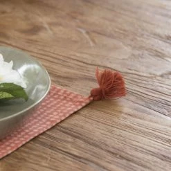 Febronie Sets De Table Set De Table (set De 4) En Coton 50x35 Terracotta -Tabliers et torchons Soldes set de table set de 4 en coton 50x35 terracotta 14