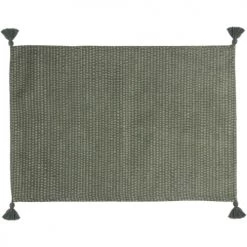 Febronie Sets De Table Set De Table (set De 4) En Coton 50x35 Vert Lichen