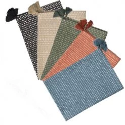 Febronie Sets De Table Set De Table (set De 4) En Coton 50x35 Vert Lichen -Tabliers et torchons Soldes set de table set de 4 en coton 50x35 vert lichen 5