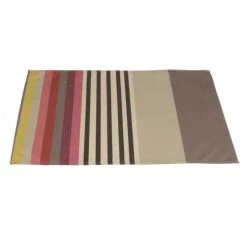 Artiga Sets De Table Set En Toile Enduite En Coton Taupe 48x40cm