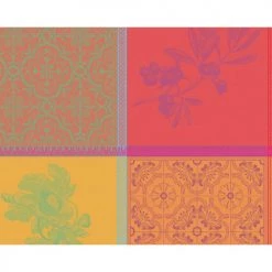 Garnier Thiebaut Sets De Table Set Enduit Imperméable Multicolore 40X50