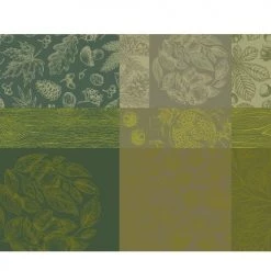 Garnier Thiebaut Sets De Table Set Vert 40X50 -Tabliers et torchons Soldes set vert 40x50 4