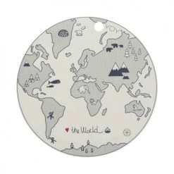 OYOY Living Design Protèges Table Sets De Table Blanc En Silicone Ø39xH0,15cm