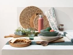 Maisons Du Monde Sets De Table En Coton Bio Vert Et écru (x2) - Lot De 2 -Tabliers et torchons Soldes sets de table en coton bio vert et ecru x2 1000 9 2 211931 2