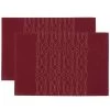 Maisons Du Monde Sets De Table En Jacquard Rouge Et Doré 33x48 (x2)