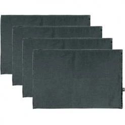 Febronie Sets De Table En Lin (x4) 30x50 Ardoise
