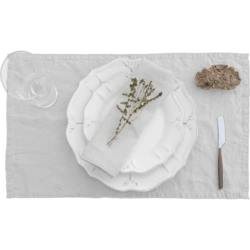 Febronie Sets De Table En Lin (x4) 30x50 Blanc 3 Febronie Sets De Table En Lin (x4) 30x50 Blanc – Image 3
