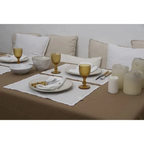 Febronie Sets De Table En Lin (x4) 30x50 Blanc 6 Febronie Sets De Table En Lin (x4) 30x50 Blanc – Image 6