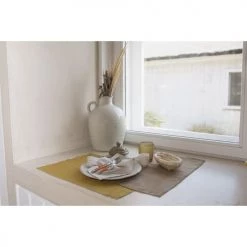 Febronie Sets De Table En Lin (x4) 30x50 Caramel -Tabliers et torchons Soldes sets de table en lin x4 30x50 caramel 3