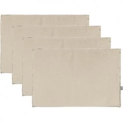 Febronie Sets De Table En Lin (x4) 30x50 Grège