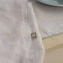 Febronie Sets De Table En Lin (x4) 30x50 Gris Perle -Tabliers et torchons Soldes sets de table en lin x4 30x50 gris perle 4