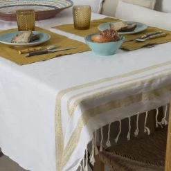 Febronie Sets De Table En Lin (x4) 30x50 Moutarde 10 Febronie Sets De Table En Lin (x4) 30x50 Moutarde -Tabliers et torchons Soldes sets de table en lin x4 30x50 moutarde 4