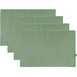 Febronie Sets De Table En Lin (x4) 30x50 Pistache -Tabliers et torchons Soldes sets de table en lin x4 30x50 pistache 4