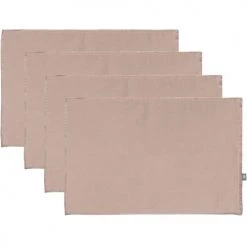 Febronie Sets De Table En Lin (x4) 30x50 Rose
