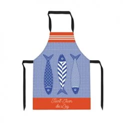 Maison Jean-Vier Tabliers Et Torchons Tablier Bleu 70x90 Cm