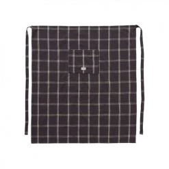 OYOY Living Design Tabliers Et Torchons Tablier Chef Noir En Coton Organique H92x84cm