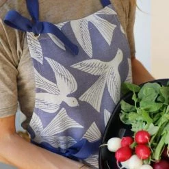 Maison Jean-Vier Tabliers Et Torchons Tablier Coton Bleu 70x90 Cm -Tabliers et torchons Soldes tablier coton bleu 70x90 cm 3