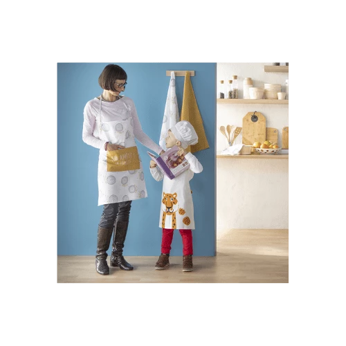 Future Home Tabliers Et Torchons Tablier De Cuisine Coton Blanc 70x70cm 2 Future Home Tabliers Et Torchons Tablier De Cuisine Coton Blanc 70x70cm – Image 2