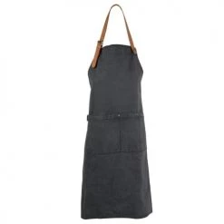 Maisons Du Monde Tabliers Et Torchons Tablier De Cuisine En Coton Gris Anthracite