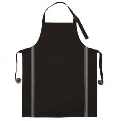 Sensei Maison Tabliers Et Torchons Tablier De Cuisine Noir 70 X 90 Cm