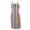 Maisons Du Monde Tabliers Et Torchons Tablier En Coton Bio à Rayures Multicolores