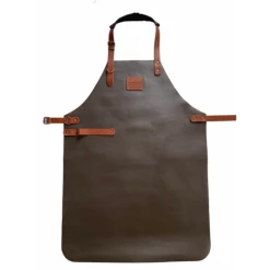 Maison Thuret Tabliers Et Torchons Tablier En Cuir Marron 82 X 60 Cm
