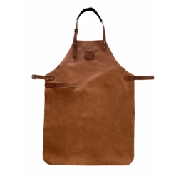Maison Thuret Tabliers Et Torchons Tablier En Cuir Marron Rust 82 X 60 Cm