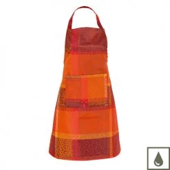 Garnier Thiebaut Tabliers Et Torchons Tablier Enduit Imperméable Rouge 75x85