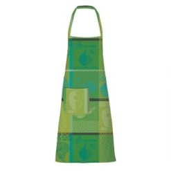 Garnier Thiebaut Tabliers Et Torchons Tablier Enduit Imperméable Vert 73X86 -Tabliers et torchons Soldes tablier enduit impermeable vert 73x86 6