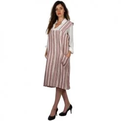 Sensei Maison Tabliers Et Torchons Tablier Japonais En Lin Lavé Cardinal Taille Unique -Tabliers et torchons Soldes tablier japonais en lin lave cardinal taille unique 3