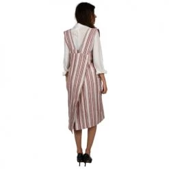 Sensei Maison Tabliers Et Torchons Tablier Japonais En Lin Lavé Cardinal Taille Unique -Tabliers et torchons Soldes tablier japonais en lin lave cardinal taille unique 4